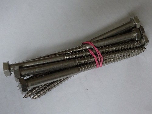 Wiener Schrauben / Holzschrauben 8 x 140 / 9 Stück / A2 Edelstahl - Bild 1 von 2