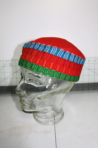 Lot of 2 Handmade Knit Guatemalan Colorful Hats Latin BOHO Hipster Rasta African - Picture 5 of 8