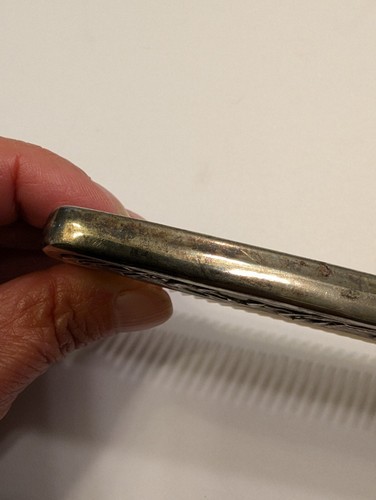 Vintage Silver Plated Vanity Desser Hair Comb 7” - Picture 7 of 10