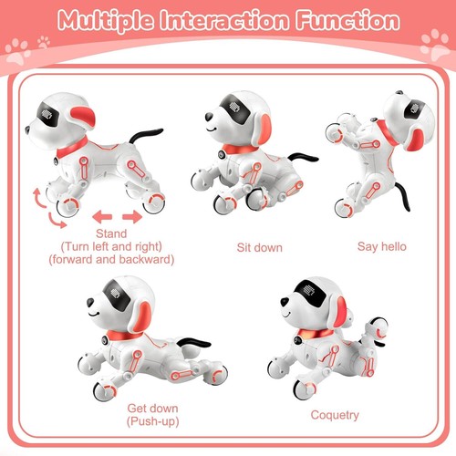 Remote Control Robot Dog Toy for Kids with Voice Walking/Dancing/Interactive - Picture 15 of 21