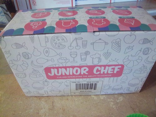 Neu Junior Koch Küche Set Schürze Hut Handschuh Schneebesen Nudelholz Löffel Spatel & mehr - Bild 17 von 19
