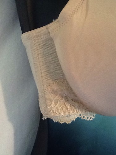 Vintage Satin Full Coverage BEIGE Lace Trim Cacique Lane Bryant Plus Bra New - Picture 5 of 12
