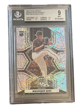 2022 Panini Mosaic White Sparkle Mackenzie Gore Rookie Card 267 Graded Beckett 9