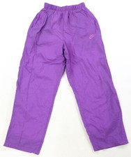 Rare Vintage NIKE Spell Out Swoosh Athletic Track Pants 2000s Purple Girls 6-8