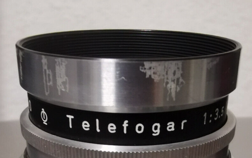 Meyer-Optik Görlitz Telefogar 1:3.5/90 Lens Rot V mit Leder Köcher Vintage - Picture 3 of 24