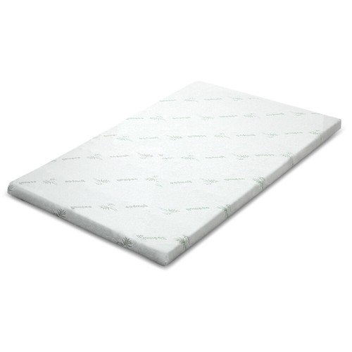 Memory Foam Mattress Topper Queen Size Cool Gel Bamboo Cover Motion Control - Picture 20 of 30