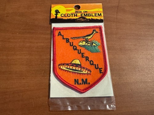 Vintage Iron-On Albuquerque (NM) Souvenir Travel Patch by Voyager