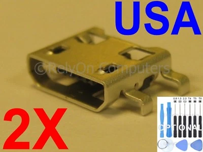 2x Lot of Micro USB Charging Port Sync For Amazon Kindle Paperwhite Ebook USA !