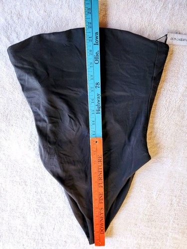 DOS GARDENIAS Stapless One Piece Swimsuit Black Size 1 XS Cut Out Back Econyl - Picture 3 of 11