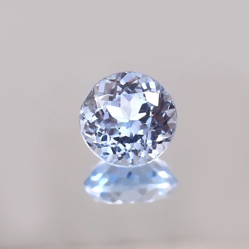 AAA Grade Natural Flawless Sky blue Aquamarine Round Loose Cut Gemstone 8x8x5 MM - Picture 2 of 4