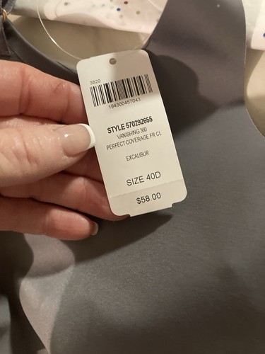 SOMA NWTS Perfect Coverage Vanishing 360 Gray Bra sz 40D Style 5702655 MSRP $58 - Picture 8 of 12