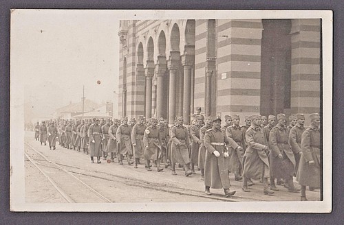 SARAJEVO -1920s - Kingdom of Yugoslavia - Royal army parade - post card - Imagen 1 de 2