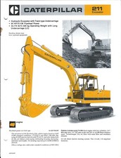 Equipment Brochure - Caterpillar - 211 - Excavator - c1984 (E4867)
