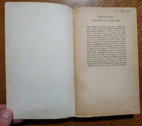 Idries Shah THE WAY OF THE SUFI. Penguin Books 1977. ISLAM SUFI edizione Inglese - Foto 4 di 5
