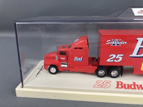 White Rose Ken Schrader #25 Budweiser King Transporter 1/64 Diecast W/Case - Picture 3 of 14