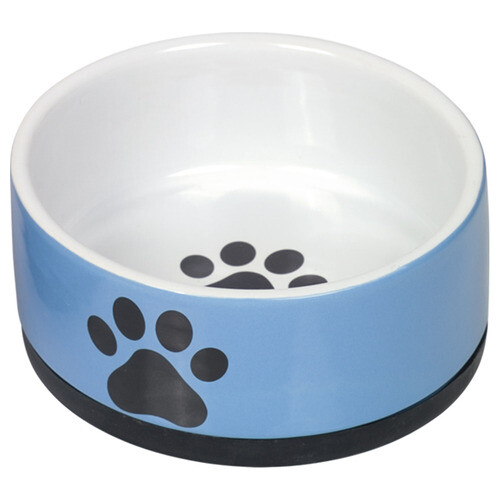 Nobby Dog Ceramic Bowl Paw Blue, Various Sizes, NEW - Picture 1 of 1