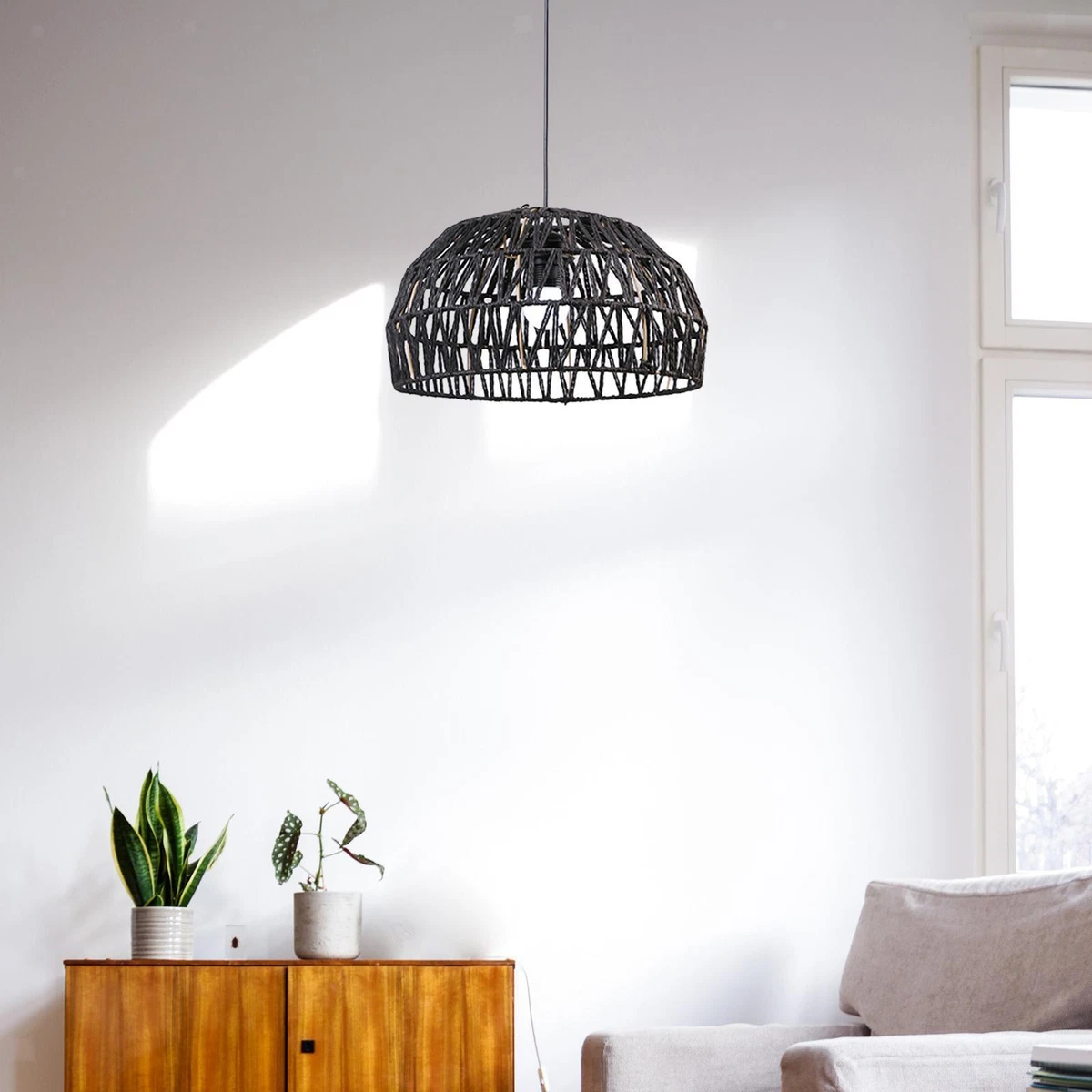 Boho Pendant Lamp Shade Decor Hanging Light Cafe Bedroom Dining Room