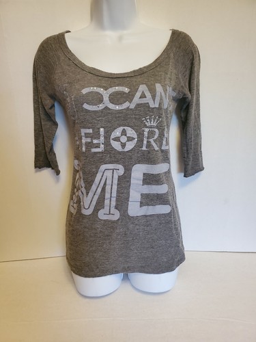 Wet Seal Women's T-Shirt Medium Gray You Can't Afford Me - Picture 6 of 9