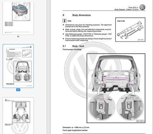 Volkswagen Polo (2010-2018) manuale officina riparazione su cd - Foto 5 di 8