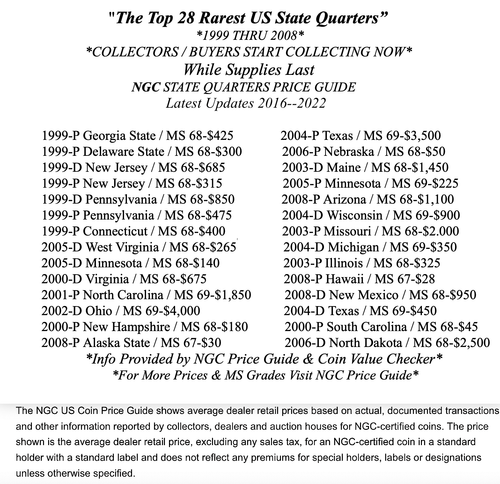 1999-P- DELAWARE STATE QUARTER SEE VALUE CHART (A) - Picture 4 of 5