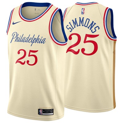 sixers cream jersey