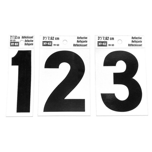 Reflective Vinyl Number 8 Self-Adhesive Weather-Resistant Home Address Sign New - Picture 7 of 11