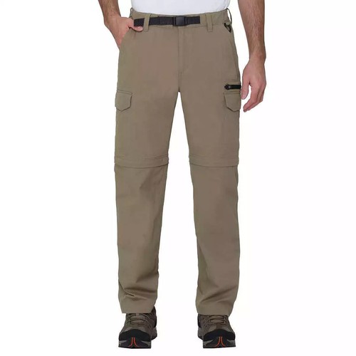 BC Clothing Men's Convertible Stretch Cargo Hiking Pants Shorts,Zippered Pockets - Picture 47 of 65