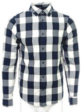 Scotch  Soda Blue Check Shirt Men Regular Fit Long Sleeves 158449
