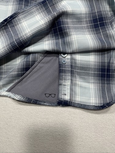 Dixxon Flannel Co "Undertow" Herren XS blau kariert Knopfleiste Hemd - Bild 6 von 6