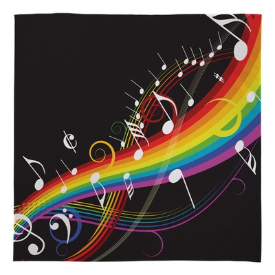 Large Warm Blanket Fleece Throw Rainbow Music Note Design Bed Chair Sofa Car