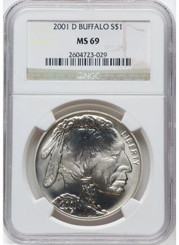 2001-D $1 Buffalo MS69 NGC