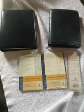 lot of 2 Franklin day timers. Small is zippered 6x8 Large is 7 1/2x 9 1/2 +pages