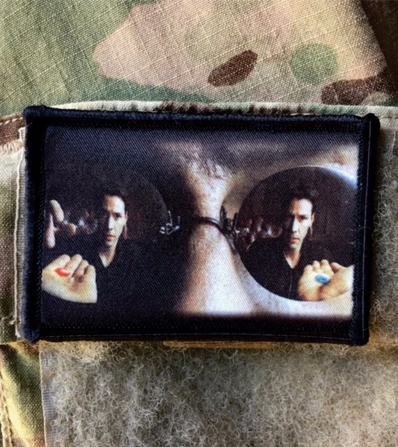 Morpheus Red Pill Matrix Movie Morale Patch Tactical Military Army Badge Hook Morpheus Red Pill Matrix Movie Morale Patch Tactical Military Army Badge Hook