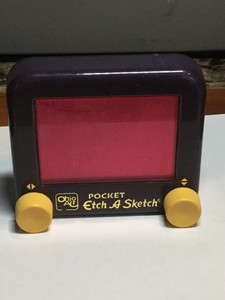 Ohio Art Pocket Etch A Sketch Small Toy Plastic Ebay