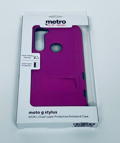 Motorola Moto G Stylus Phone Case 4 Finishes Choose Kickstand Cover NIB USA - Picture 13 of 38
