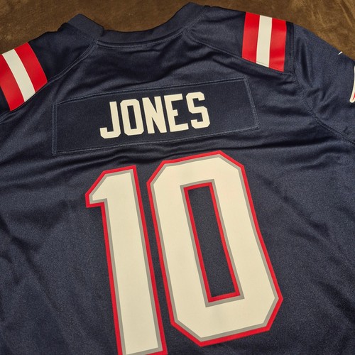 YOUTH XL NIKE NFL ON FIELD JERSEY PATRIOTS #10 MAC JONES EXCELLENT - Picture 11 of 11