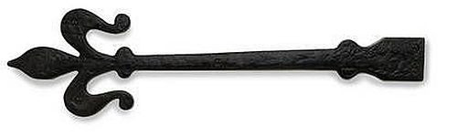 1 Paar SCHWARZ SCHMIEDEEISEN TÜR SCHNULLER SCHARNIER VORNE 16"/400MM - Bild 1 von 1