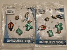 New X2 Packs of 5 - Uniquely You CROCS BRAND JIBBITZ SUMMER FEST Shoe Charms