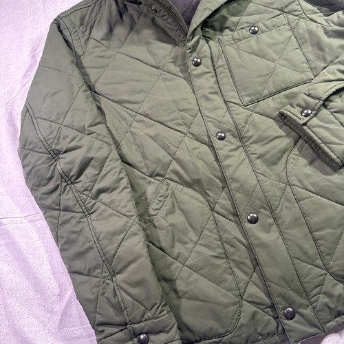 J. Crew Jacket Mens Medium Green Primaloft Quilted Chore Military NX-631 - Picture 4 of 7