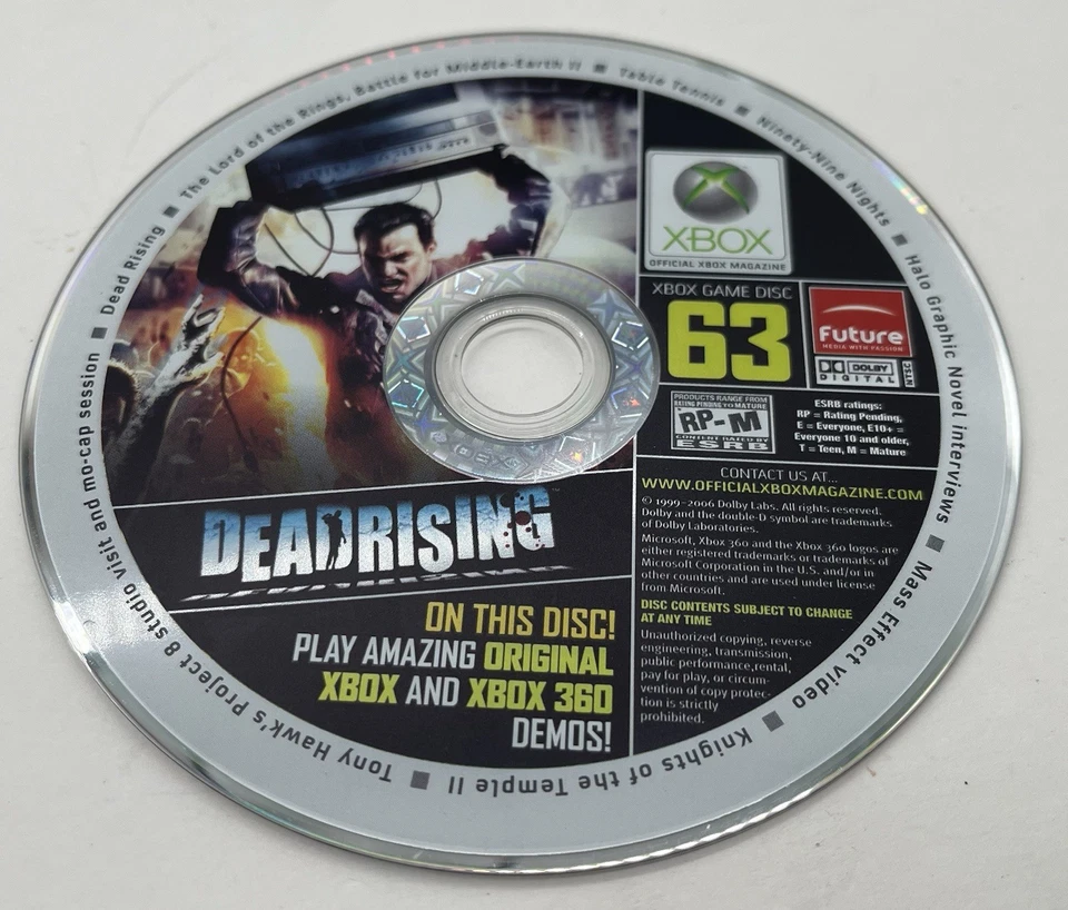 Dead Rising Xbox 360 Official Demo #63 Lord Of Rings Rockstar Ninety-Nine Nights - Image 2 of 4