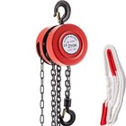 3 Ton Chain Hoist Puller Block Fall 10Ft Lifting Chain w/ Hooks 6600Lbs