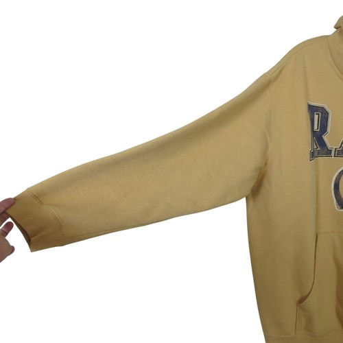 NFL Team Apparel Los Angeles Rams Hoodie Sweatshirt XXL Gold Fleece Pullover - Picture 3 of 14