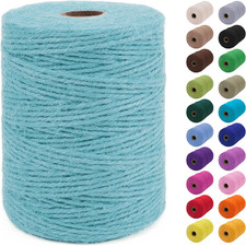 2mm Jute Twine String 656 Feet Natural Thick Garden Hemp Twine for Crafts, Outdo