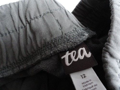 Tea Grey Cotton Pull-on Shorts - Boys Size 12 - Picture 4 of 6