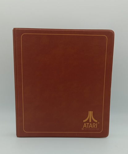 Vintage ATARI Case 2600 Cartridge Storage Binder Holder (mit 8 Spielen) - Bild 1 von 7