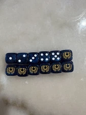 WARHAMMER 40K ULTRAMARINES SPACE MARINES ULTRA DICE set of 12