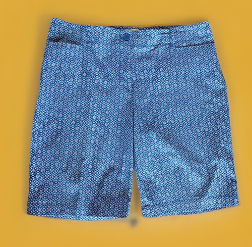 Talbots Bermuda Shorts Damen 16 blau Chino Twill Stretch Tasche maritim Reißverschluss - Bild 2 von 3