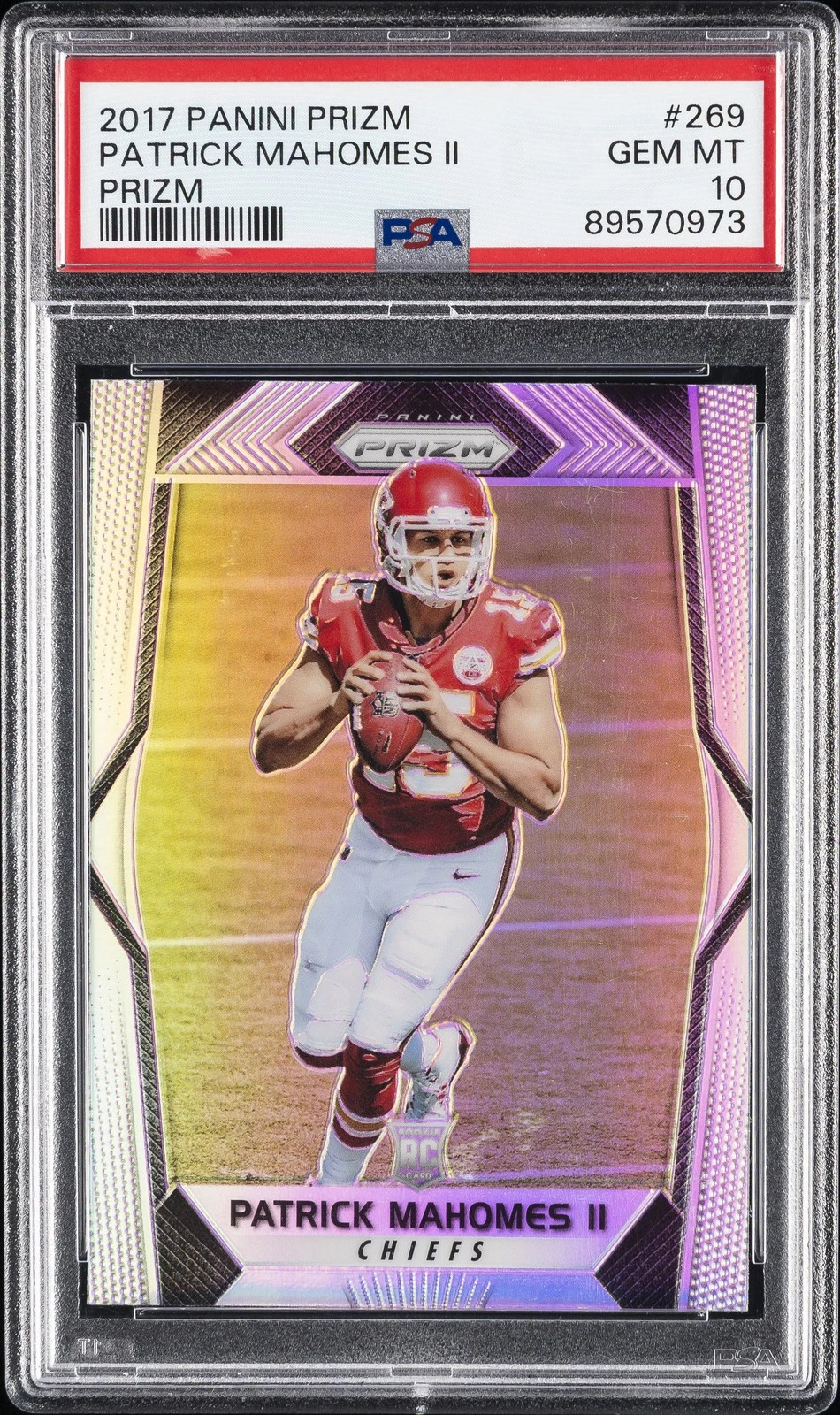 Patrick Mahomes Prizm RC PSA 10