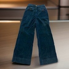 VTG 70s Flare Pants Bell Bottoms Mens 30x30 Blue Corduroy USA JC Penny