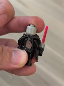 Lego Star Wars Darth Vader Minifigure 7263 Light Up Works (Small Crack)